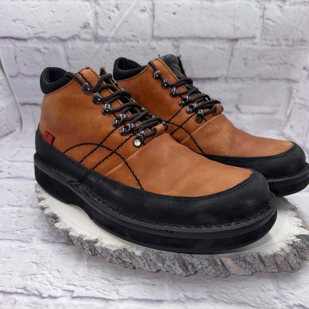 VTG Polo Jeans Co. Ralph Lauren Men’s 10D Hiking Sport Mountain Leather Boots - Picture 2 of 12